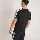 LEONE stripe 47 T-SHIRT - BLACK